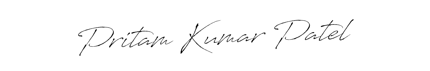 Design your own signature with our free online signature maker. With this signature software, you can create a handwritten (Antro_Vectra) signature for name Pritam Kumar Patel. Pritam Kumar Patel signature style 6 images and pictures png