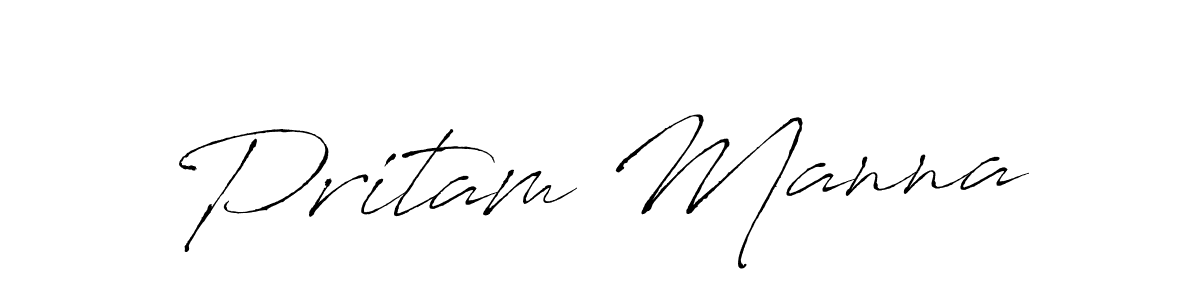 Antro_Vectra is a professional signature style that is perfect for those who want to add a touch of class to their signature. It is also a great choice for those who want to make their signature more unique. Get Pritam Manna name to fancy signature for free. Pritam Manna signature style 6 images and pictures png