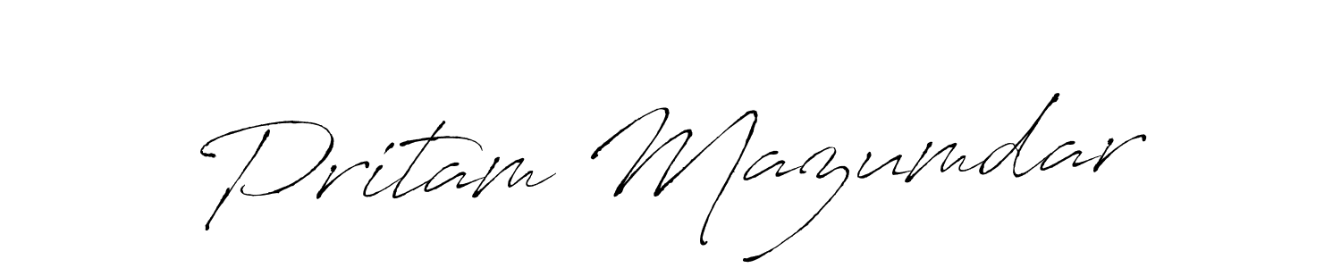 Also we have Pritam Mazumdar name is the best signature style. Create professional handwritten signature collection using Antro_Vectra autograph style. Pritam Mazumdar signature style 6 images and pictures png