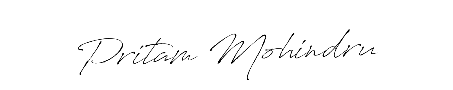 You should practise on your own different ways (Antro_Vectra) to write your name (Pritam Mohindru) in signature. don't let someone else do it for you. Pritam Mohindru signature style 6 images and pictures png