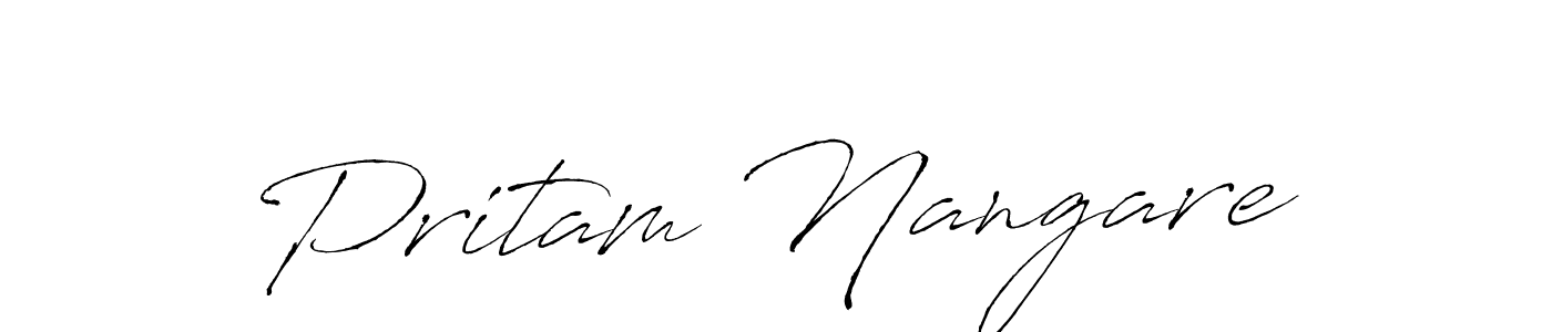 This is the best signature style for the Pritam Nangare name. Also you like these signature font (Antro_Vectra). Mix name signature. Pritam Nangare signature style 6 images and pictures png