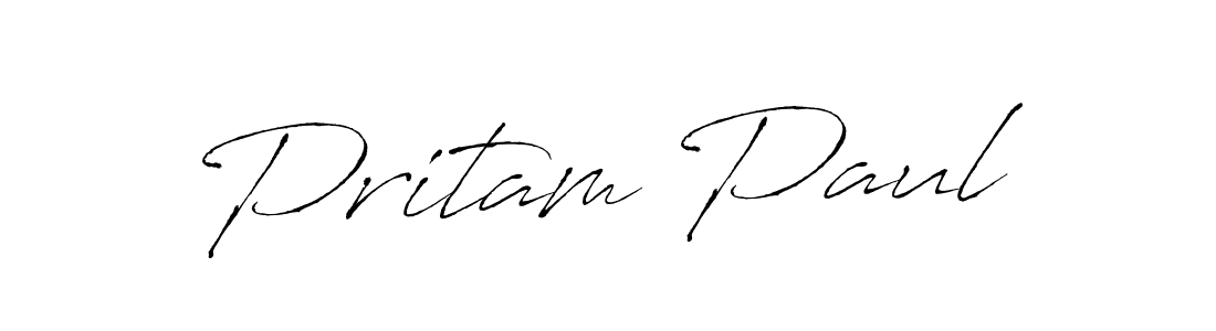 Design your own signature with our free online signature maker. With this signature software, you can create a handwritten (Antro_Vectra) signature for name Pritam Paul. Pritam Paul signature style 6 images and pictures png