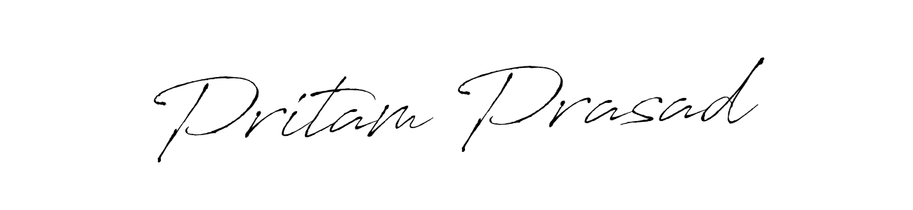 Pritam Prasad stylish signature style. Best Handwritten Sign (Antro_Vectra) for my name. Handwritten Signature Collection Ideas for my name Pritam Prasad. Pritam Prasad signature style 6 images and pictures png