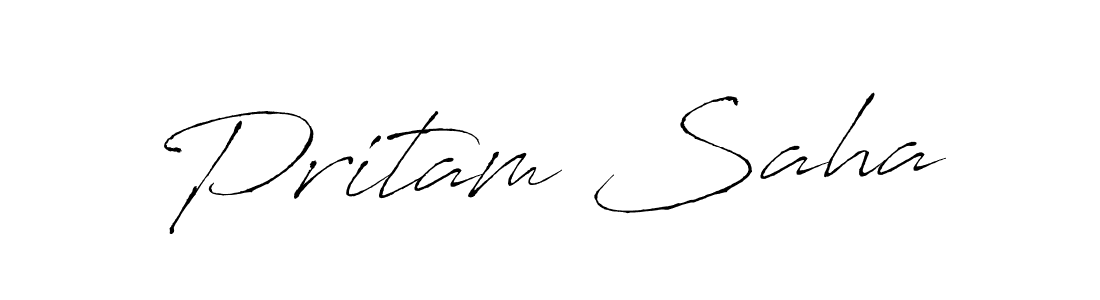 Create a beautiful signature design for name Pritam Saha. With this signature (Antro_Vectra) fonts, you can make a handwritten signature for free. Pritam Saha signature style 6 images and pictures png
