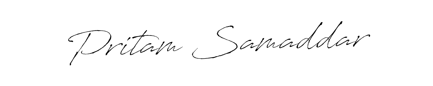 It looks lik you need a new signature style for name Pritam Samaddar. Design unique handwritten (Antro_Vectra) signature with our free signature maker in just a few clicks. Pritam Samaddar signature style 6 images and pictures png