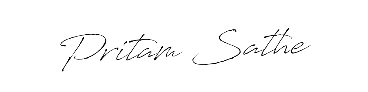 Also we have Pritam Sathe name is the best signature style. Create professional handwritten signature collection using Antro_Vectra autograph style. Pritam Sathe signature style 6 images and pictures png