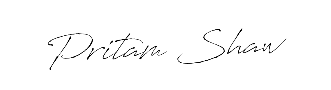 Also we have Pritam Shaw name is the best signature style. Create professional handwritten signature collection using Antro_Vectra autograph style. Pritam Shaw signature style 6 images and pictures png