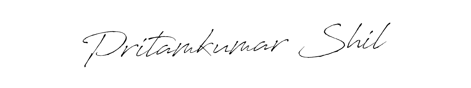 Make a beautiful signature design for name Pritamkumar Shil. With this signature (Antro_Vectra) style, you can create a handwritten signature for free. Pritamkumar Shil signature style 6 images and pictures png