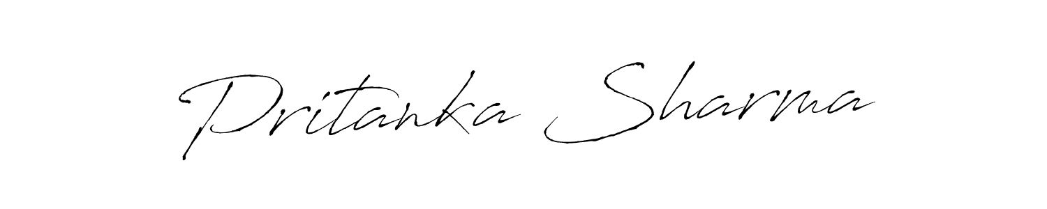 How to make Pritanka Sharma signature? Antro_Vectra is a professional autograph style. Create handwritten signature for Pritanka Sharma name. Pritanka Sharma signature style 6 images and pictures png