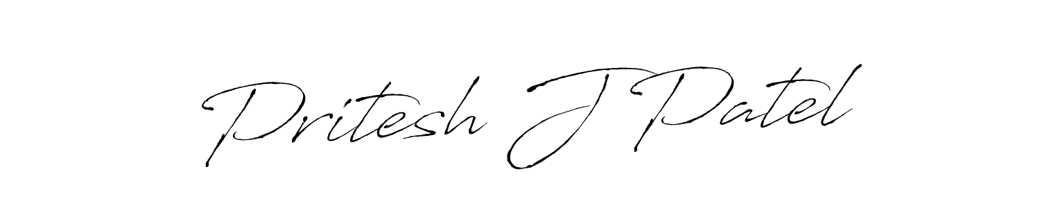 Use a signature maker to create a handwritten signature online. With this signature software, you can design (Antro_Vectra) your own signature for name Pritesh J Patel. Pritesh J Patel signature style 6 images and pictures png