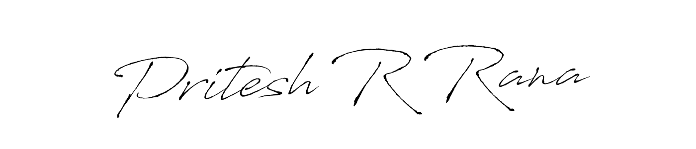 Make a beautiful signature design for name Pritesh R Rana. With this signature (Antro_Vectra) style, you can create a handwritten signature for free. Pritesh R Rana signature style 6 images and pictures png