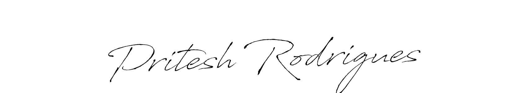 Make a short Pritesh Rodrigues signature style. Manage your documents anywhere anytime using Antro_Vectra. Create and add eSignatures, submit forms, share and send files easily. Pritesh Rodrigues signature style 6 images and pictures png