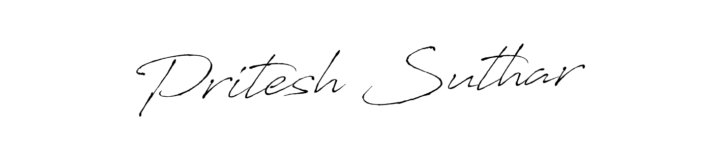 Make a short Pritesh Suthar signature style. Manage your documents anywhere anytime using Antro_Vectra. Create and add eSignatures, submit forms, share and send files easily. Pritesh Suthar signature style 6 images and pictures png