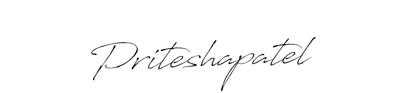 Design your own signature with our free online signature maker. With this signature software, you can create a handwritten (Antro_Vectra) signature for name Priteshapatel. Priteshapatel signature style 6 images and pictures png