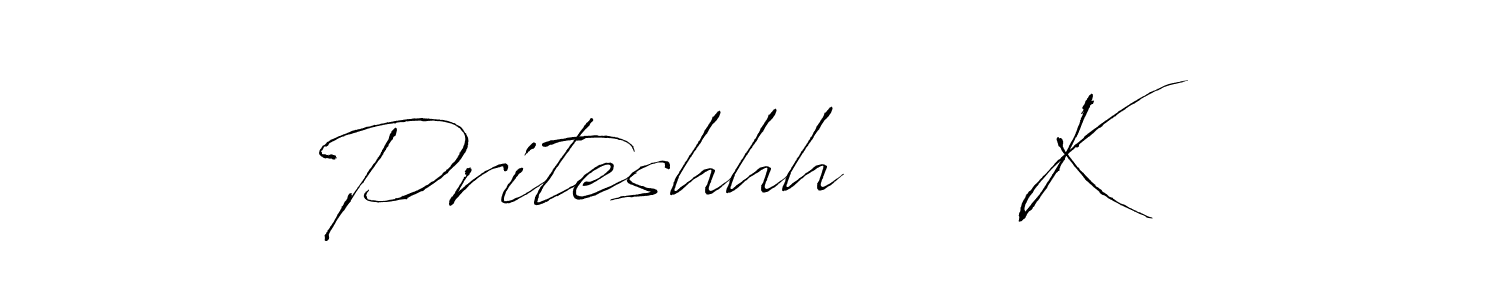 How to make Priteshhh     K signature? Antro_Vectra is a professional autograph style. Create handwritten signature for Priteshhh     K name. Priteshhh     K signature style 6 images and pictures png