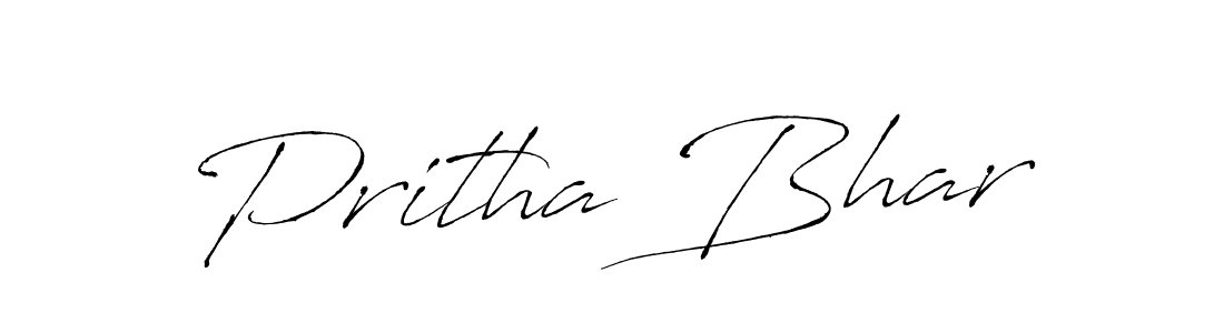 Antro_Vectra is a professional signature style that is perfect for those who want to add a touch of class to their signature. It is also a great choice for those who want to make their signature more unique. Get Pritha Bhar name to fancy signature for free. Pritha Bhar signature style 6 images and pictures png