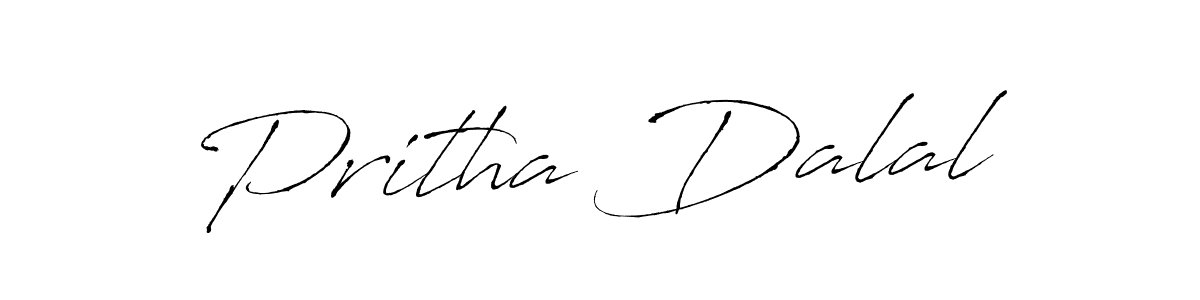 Make a beautiful signature design for name Pritha Dalal. With this signature (Antro_Vectra) style, you can create a handwritten signature for free. Pritha Dalal signature style 6 images and pictures png