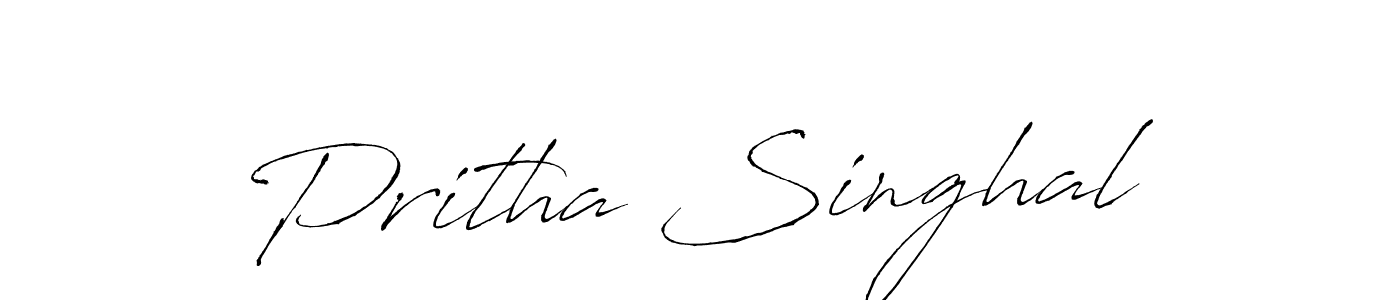 You should practise on your own different ways (Antro_Vectra) to write your name (Pritha Singhal) in signature. don't let someone else do it for you. Pritha Singhal signature style 6 images and pictures png