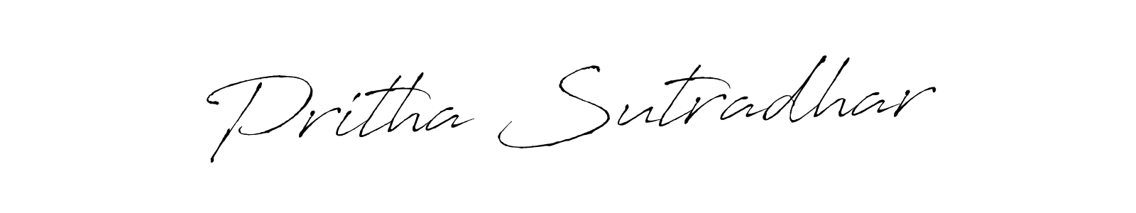 Make a beautiful signature design for name Pritha Sutradhar. Use this online signature maker to create a handwritten signature for free. Pritha Sutradhar signature style 6 images and pictures png