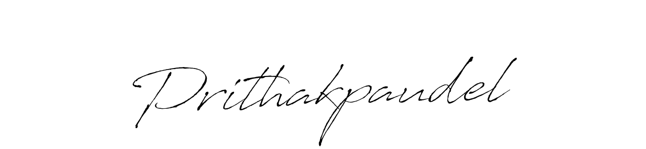 Also we have Prithakpaudel name is the best signature style. Create professional handwritten signature collection using Antro_Vectra autograph style. Prithakpaudel signature style 6 images and pictures png