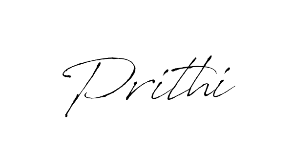 Use a signature maker to create a handwritten signature online. With this signature software, you can design (Antro_Vectra) your own signature for name Prithi. Prithi signature style 6 images and pictures png