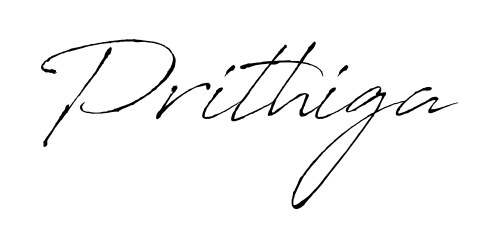 Use a signature maker to create a handwritten signature online. With this signature software, you can design (Antro_Vectra) your own signature for name Prithiga. Prithiga signature style 6 images and pictures png