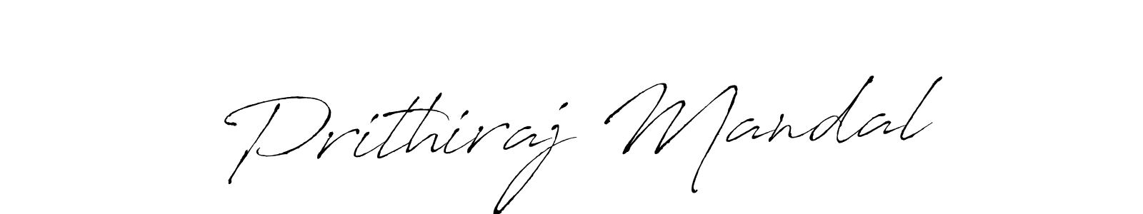 How to make Prithiraj Mandal name signature. Use Antro_Vectra style for creating short signs online. This is the latest handwritten sign. Prithiraj Mandal signature style 6 images and pictures png