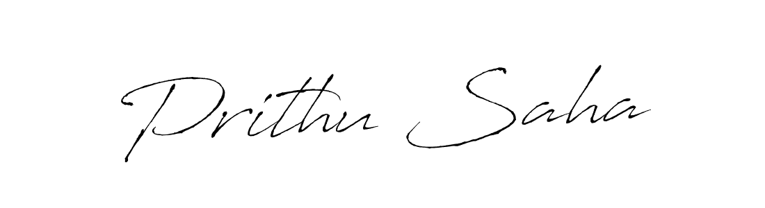 Also we have Prithu Saha name is the best signature style. Create professional handwritten signature collection using Antro_Vectra autograph style. Prithu Saha signature style 6 images and pictures png