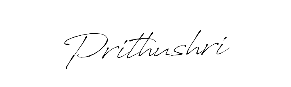 Use a signature maker to create a handwritten signature online. With this signature software, you can design (Antro_Vectra) your own signature for name Prithushri. Prithushri signature style 6 images and pictures png