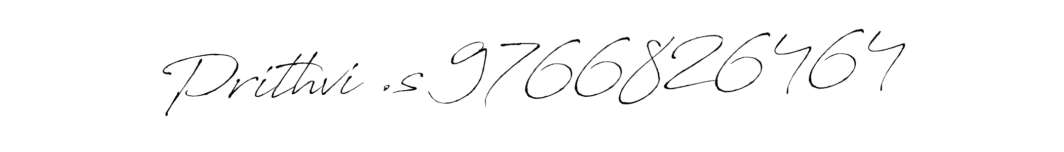 Make a beautiful signature design for name Prithvi .s 9766826464. With this signature (Antro_Vectra) style, you can create a handwritten signature for free. Prithvi .s 9766826464 signature style 6 images and pictures png