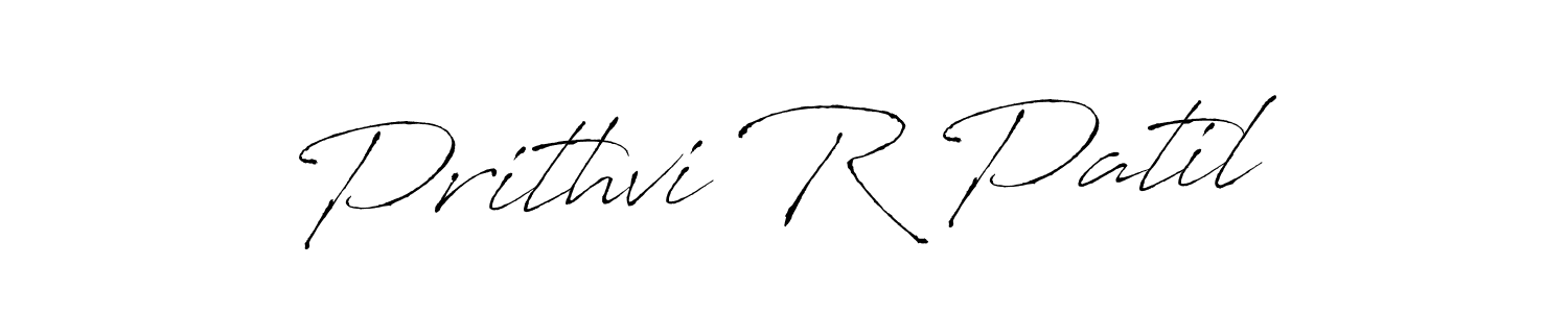 Create a beautiful signature design for name Prithvi R Patil. With this signature (Antro_Vectra) fonts, you can make a handwritten signature for free. Prithvi R Patil signature style 6 images and pictures png