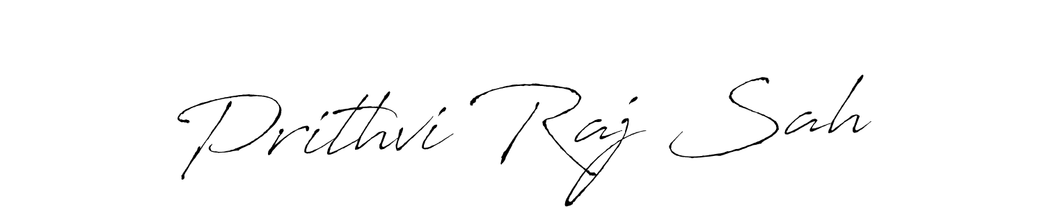 Design your own signature with our free online signature maker. With this signature software, you can create a handwritten (Antro_Vectra) signature for name Prithvi Raj Sah. Prithvi Raj Sah signature style 6 images and pictures png