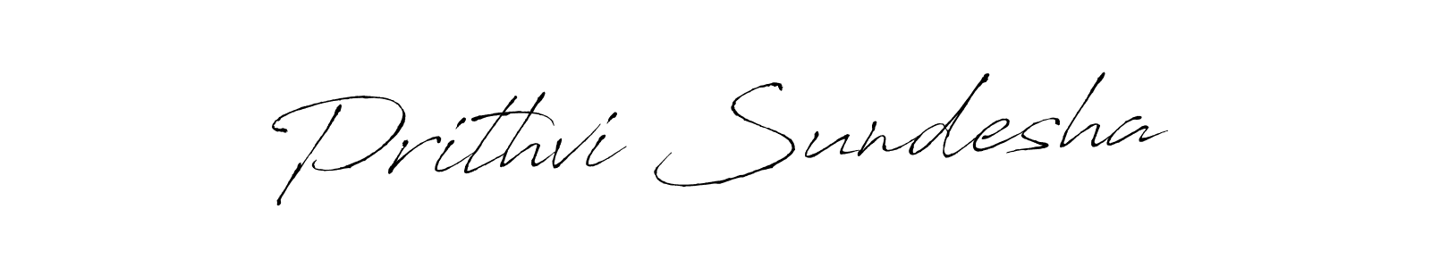 Make a beautiful signature design for name Prithvi Sundesha. Use this online signature maker to create a handwritten signature for free. Prithvi Sundesha signature style 6 images and pictures png