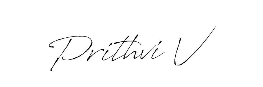 The best way (Antro_Vectra) to make a short signature is to pick only two or three words in your name. The name Prithvi V include a total of six letters. For converting this name. Prithvi V signature style 6 images and pictures png