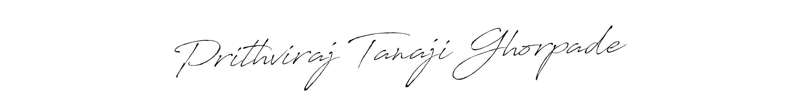 Create a beautiful signature design for name Prithviraj Tanaji Ghorpade. With this signature (Antro_Vectra) fonts, you can make a handwritten signature for free. Prithviraj Tanaji Ghorpade signature style 6 images and pictures png