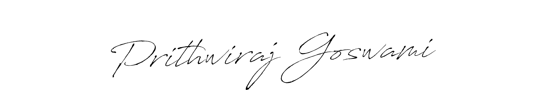 How to make Prithwiraj Goswami name signature. Use Antro_Vectra style for creating short signs online. This is the latest handwritten sign. Prithwiraj Goswami signature style 6 images and pictures png