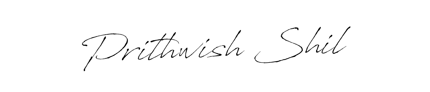 Make a beautiful signature design for name Prithwish Shil. With this signature (Antro_Vectra) style, you can create a handwritten signature for free. Prithwish Shil signature style 6 images and pictures png