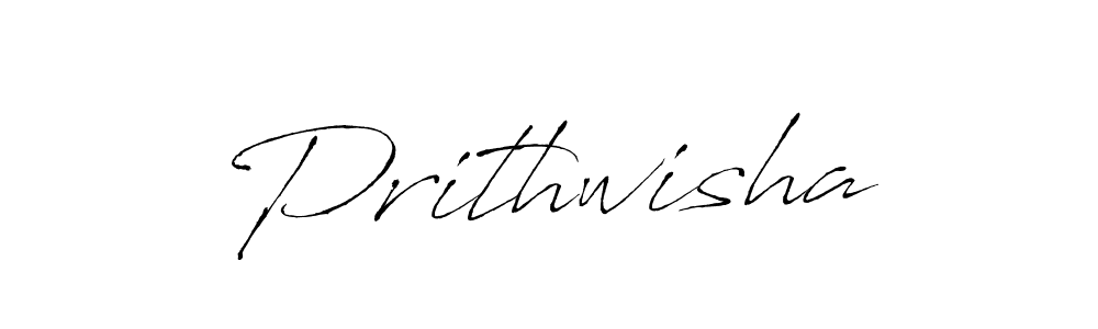 Prithwisha stylish signature style. Best Handwritten Sign (Antro_Vectra) for my name. Handwritten Signature Collection Ideas for my name Prithwisha. Prithwisha signature style 6 images and pictures png