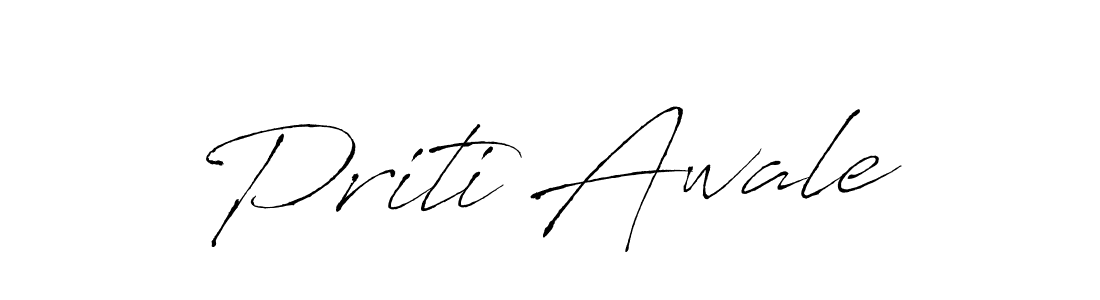 Use a signature maker to create a handwritten signature online. With this signature software, you can design (Antro_Vectra) your own signature for name Priti Awale. Priti Awale signature style 6 images and pictures png