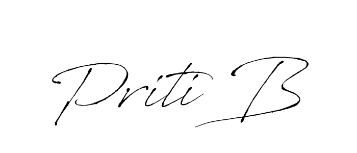 if you are searching for the best signature style for your name Priti B. so please give up your signature search. here we have designed multiple signature styles  using Antro_Vectra. Priti B signature style 6 images and pictures png