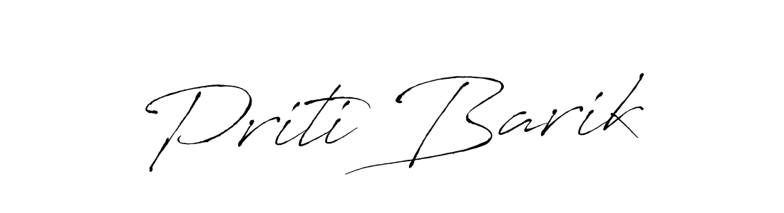 Use a signature maker to create a handwritten signature online. With this signature software, you can design (Antro_Vectra) your own signature for name Priti Barik. Priti Barik signature style 6 images and pictures png