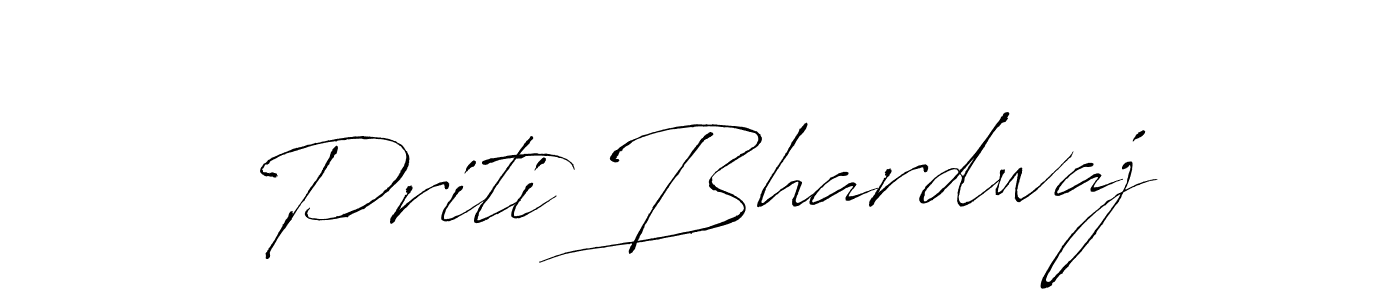 Design your own signature with our free online signature maker. With this signature software, you can create a handwritten (Antro_Vectra) signature for name Priti Bhardwaj. Priti Bhardwaj signature style 6 images and pictures png
