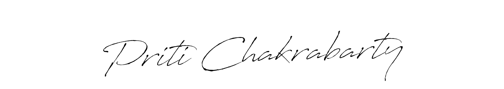 Priti Chakrabarty stylish signature style. Best Handwritten Sign (Antro_Vectra) for my name. Handwritten Signature Collection Ideas for my name Priti Chakrabarty. Priti Chakrabarty signature style 6 images and pictures png