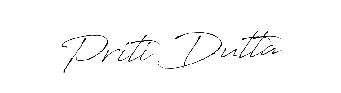 The best way (Antro_Vectra) to make a short signature is to pick only two or three words in your name. The name Priti Dutta include a total of six letters. For converting this name. Priti Dutta signature style 6 images and pictures png