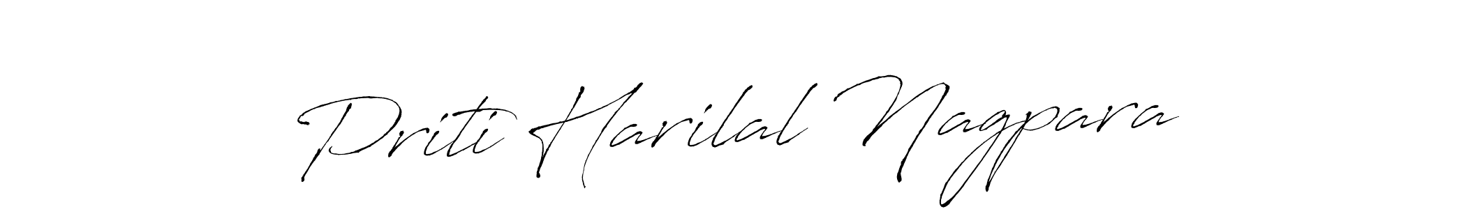 The best way (Antro_Vectra) to make a short signature is to pick only two or three words in your name. The name Priti Harilal Nagpara include a total of six letters. For converting this name. Priti Harilal Nagpara signature style 6 images and pictures png