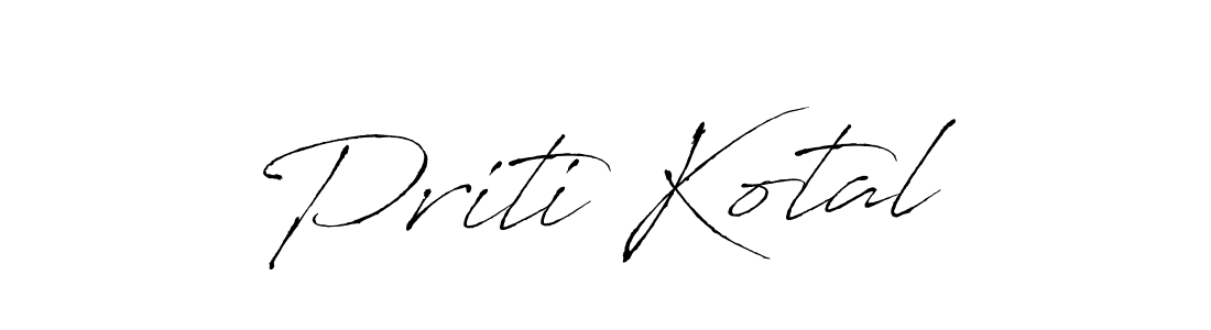 Similarly Antro_Vectra is the best handwritten signature design. Signature creator online .You can use it as an online autograph creator for name Priti Kotal. Priti Kotal signature style 6 images and pictures png