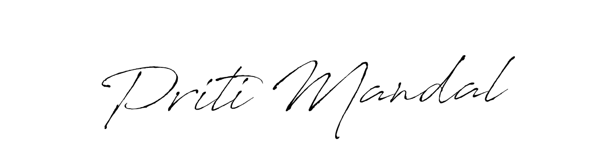 You should practise on your own different ways (Antro_Vectra) to write your name (Priti Mandal) in signature. don't let someone else do it for you. Priti Mandal signature style 6 images and pictures png