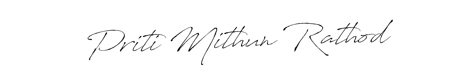 Similarly Antro_Vectra is the best handwritten signature design. Signature creator online .You can use it as an online autograph creator for name Priti Mithun Rathod. Priti Mithun Rathod signature style 6 images and pictures png