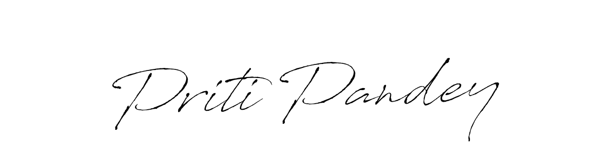 Use a signature maker to create a handwritten signature online. With this signature software, you can design (Antro_Vectra) your own signature for name Priti Pandey. Priti Pandey signature style 6 images and pictures png