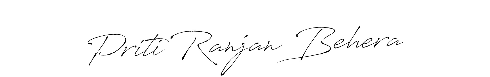 How to make Priti Ranjan Behera name signature. Use Antro_Vectra style for creating short signs online. This is the latest handwritten sign. Priti Ranjan Behera signature style 6 images and pictures png